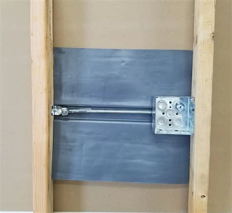 how to wrap electrical box with lead installation|liberty electrical box backing.